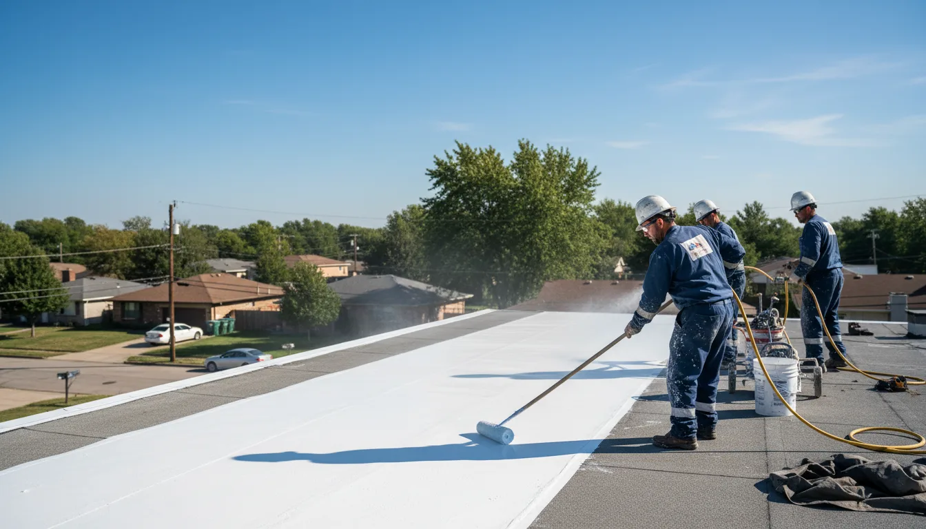 Commercial roof coating in Pembroke Township, IL near me